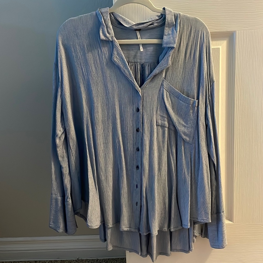 Free people oversized button down